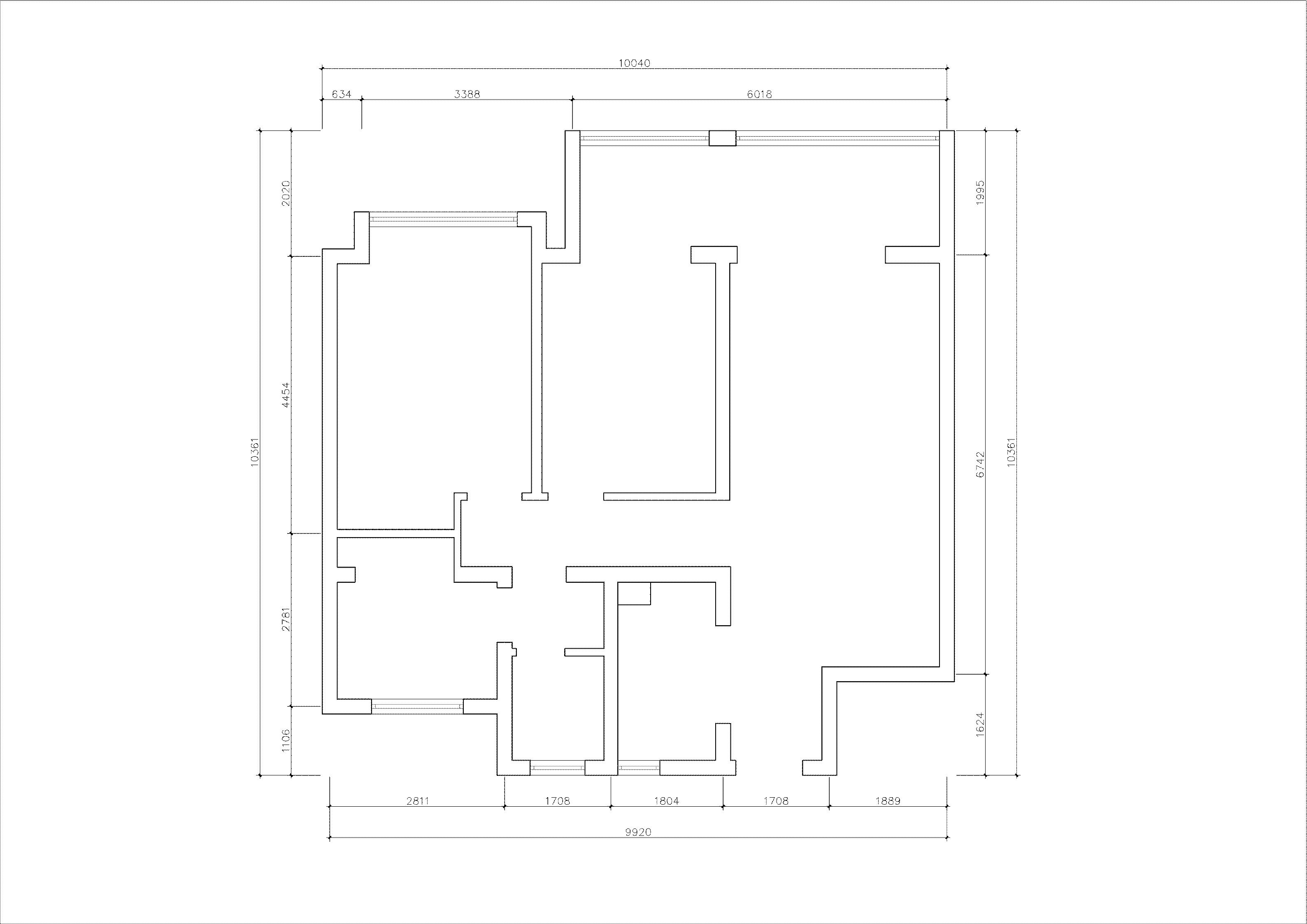 安厦·颐景园 3室2厅1卫 户型图